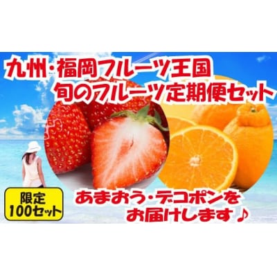 九州・福岡フルーツ王国.旬のフルーツ定期便Iセット.BE049