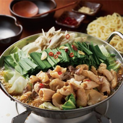 【博多セット】無着色訳あり塩たらこ切れ子300gと博多もつ鍋九州醤油味(2～3人前).AC239