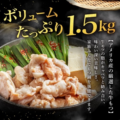 魚住商店贅沢塩もつ鍋セット15人前・〆のチャンポン麺付き.AF113