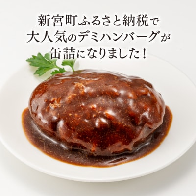 【常温で保管できる!】デミハンバーグ缶詰(150g×6缶).AA369