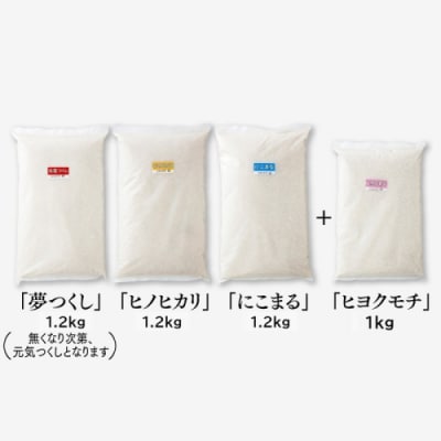 【新米】立花山・九州のブランド米・味くらべ&プラスワンセットミニ.米.お米.コメ.AD266.01