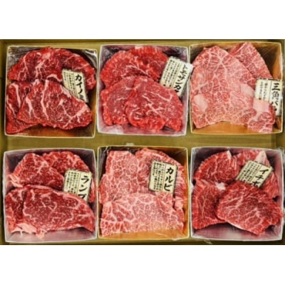 博多和牛A4ランク以上・希少部位おまかせ6種セット【博多和牛】.AH099