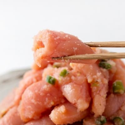 風味豊かな青唐辛子明太子切れ子500g【辛子明太子】.A1667