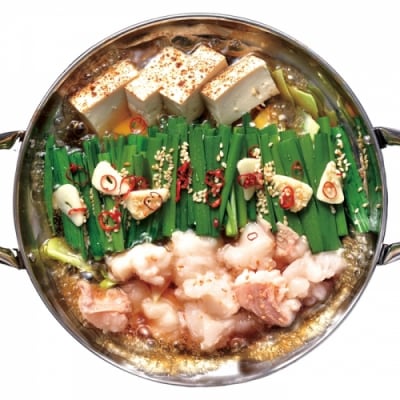 博多牛もつ鍋2人前(醤油味).A1648