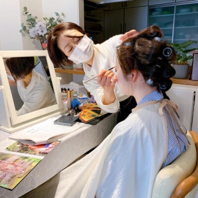 着物の着付けとヘアメイク(1名様分).EH001