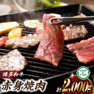 博多和牛赤身焼肉(定期便:全5回).FE014
