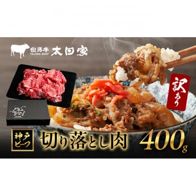 訳あり 神戸牛 切り落とし肉 ITS1 400g　神戸ビーフ[54030713]
