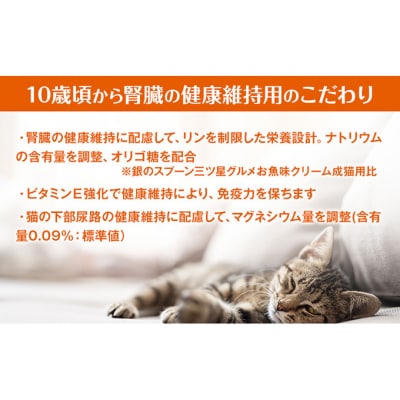 銀のスプーン三ツ星グルメ お魚クリーム 10歳頃から 鮪・かつお味 猫のご飯[54030345]