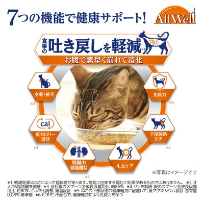 AllWell 早食いが気になる猫用 フィッシュ味 挽き小魚とささみパウダー入り[54030442]