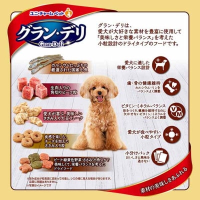 グラン・デリ カリカリ仕立て 成犬用 味わいビーフ入りセレクト 1.6kg×4袋[54030447]