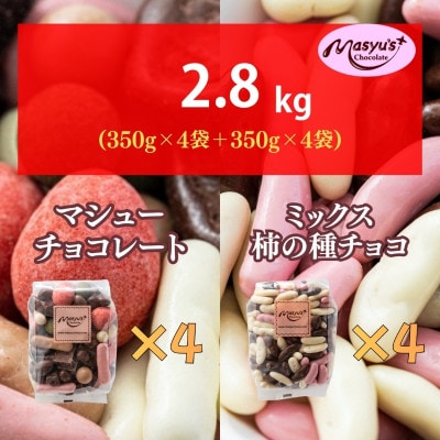 マシューチョコ&ミックス柿の種チョコ　11月～3月発送[54030549]