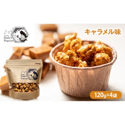 Daily's Popcorn　キャラメル味　120g×4袋[54030675]
