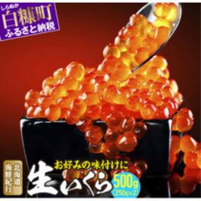 北海道海鮮紀行 生いくら【500g(250g×2)】〔お好みに味付けができます〕