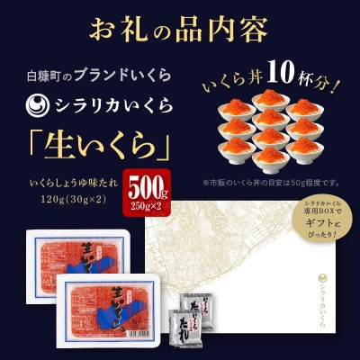 シラリカいくら【500g(250g×2)】〔お好みに味付けができます〕