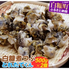 白糠煮つぶ(とれたてくん) 1kg(500g×2) 小分けパック つぶ貝 | ふるさと納税のお礼品