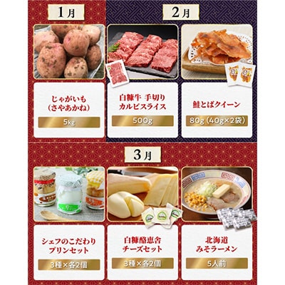 【発送月固定定期便】白糠なまらスペシャル定期便 全12回