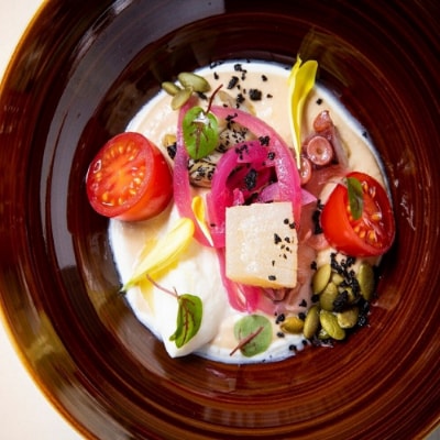 【東京丸の内】Sens & Saveurs(サンス・エ・サヴール)北海道白糠食材ディナーコース 4名
