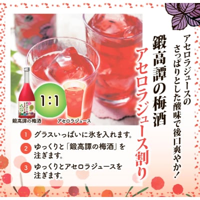しそ焼酎 鍛高譚(たんたかたん)・鍛高譚の梅酒[720ml]飲み比べセット【4本セット】