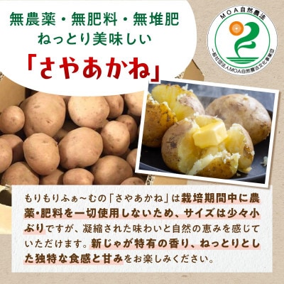じゃがいも(さやあかね)栽培期間農薬不使用・無肥料・北海道産【約5kg】