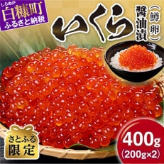 【さとふる限定】 鱒いくら醤油漬け 400g(200g&times;2) 小分けパック