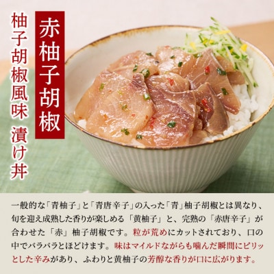 北海道産 天然ハマチ 漬け丼の素  900g 3種セット (各3パック)