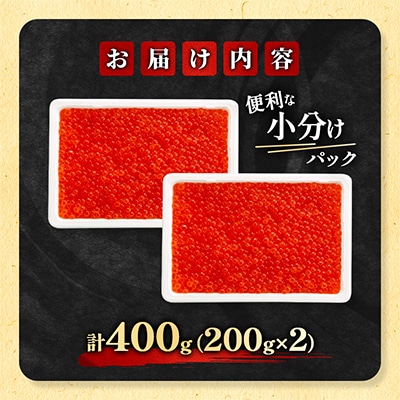 【さとふる限定】 鱒いくら醤油漬け 400g(200g×2) 小分けパック
