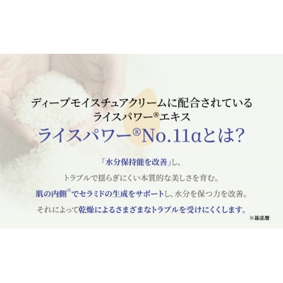 ライスフォース ディープモイスチュアクリーム スキンケア [54010382]