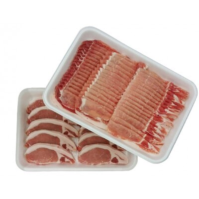 讃岐もち豚 ローススライス・テキカツ 各1kgセット [54010066]