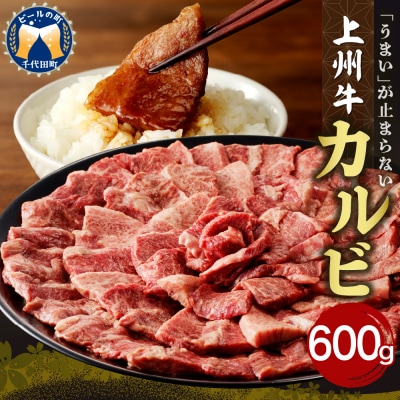 牛肉 カルビ 上州牛 600g　ch013-004rh