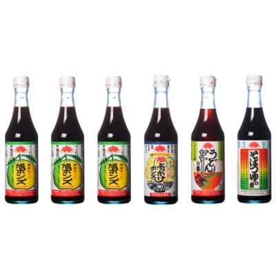 旭ポンズ ぶっかけポンズ うどんだしの素 そばつゆの素6本セット(B281)