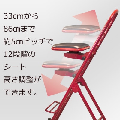 ルネセイコウPW-600S　プロワークチェア　スイング(レッド)(F150)