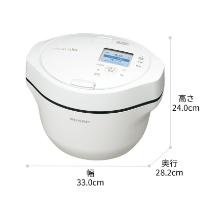 シャープ ヘルシオ ホットクック KN-HW16K-W(プレミアムホワイト)(U137)