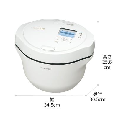 シャープ ヘルシオ ホットクック KN-HW24K-W(プレミアムホワイト)(J167)