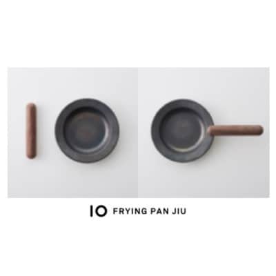 IO フライパンジュウ&ハンドルセットMサイズ /ウォルナット(クルミ材) 鉄フライパン(D150)
