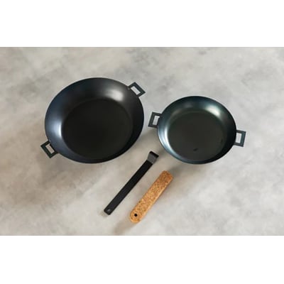 DISH PAN 20/26cmセット(着脱ハンドル付)(E148)