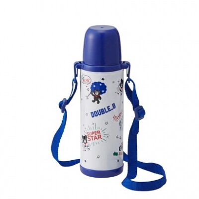 ミキハウス ダブルB ステンレスボトル(ブルー)(B177)