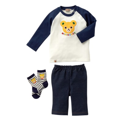 ミキハウス プッチ―のお顔Tシャツセット(L106)
