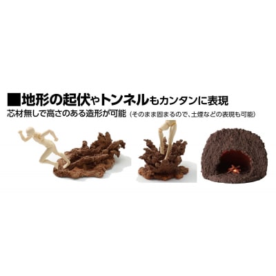 ジオラマ粘土ジオベース　ダークブラウンベーシック　5個セット(24302)(A318)