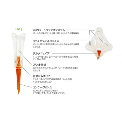 八尾ライト工業 ゴルフティー5点セット (ゴルフ用品)(A167)