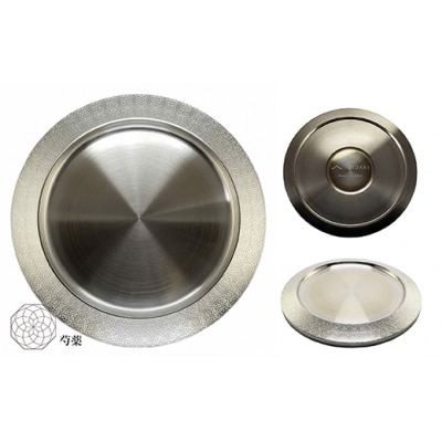 ITADAKI ボトルコースター(ステンレス/色シルバー) ワインコースター　(芍薬)(H119)