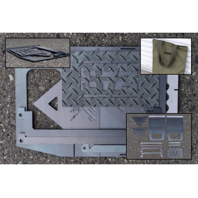 danran markll マルチフラット焚き火台/CAMP873(キャンプ/アウトドア)F121