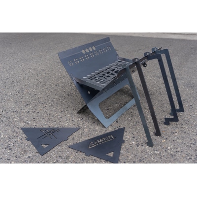 danran L マルチフラット焚き火台/CAMP873(キャンプ/アウトドア)G130