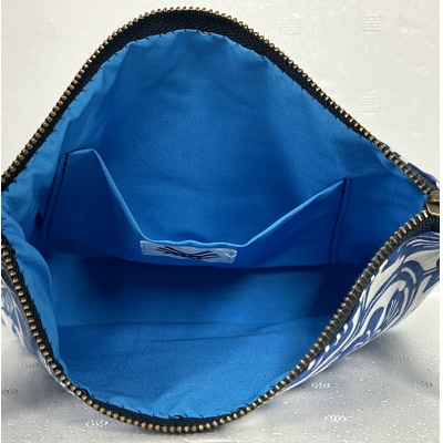 オリジナル河内木綿柄和物セット(紺)(B119)