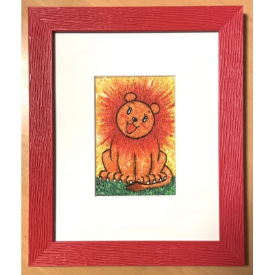 ハガキ大原画【らいおんサン】(F131)