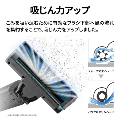シャープ ステーションタイプ コードレススティック掃除機 EC-XR3-H(グレー系)(V108)