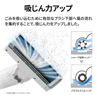 SHARP ステーションタイプ コードレススティック掃除機 EC-WR2-W(ホワイト系)/U129