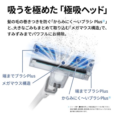 シャープ コードレススティック掃除機 EC-AR50A-W(ホワイト系)(U132)