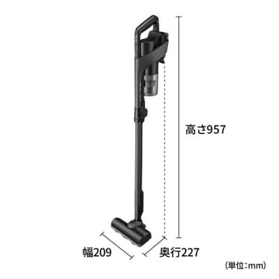 SHARP コードレススティック掃除機 EC-FR11-B(ブラック系)(I160)