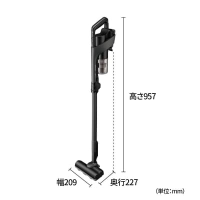 シャープ コードレススティック掃除機 EC-FR30A-B(ブラック系)(I162)