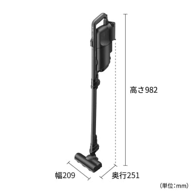 SHARP コードレススティック 紙パック式掃除機 EC-KR3-B(ブラック系)(T111)